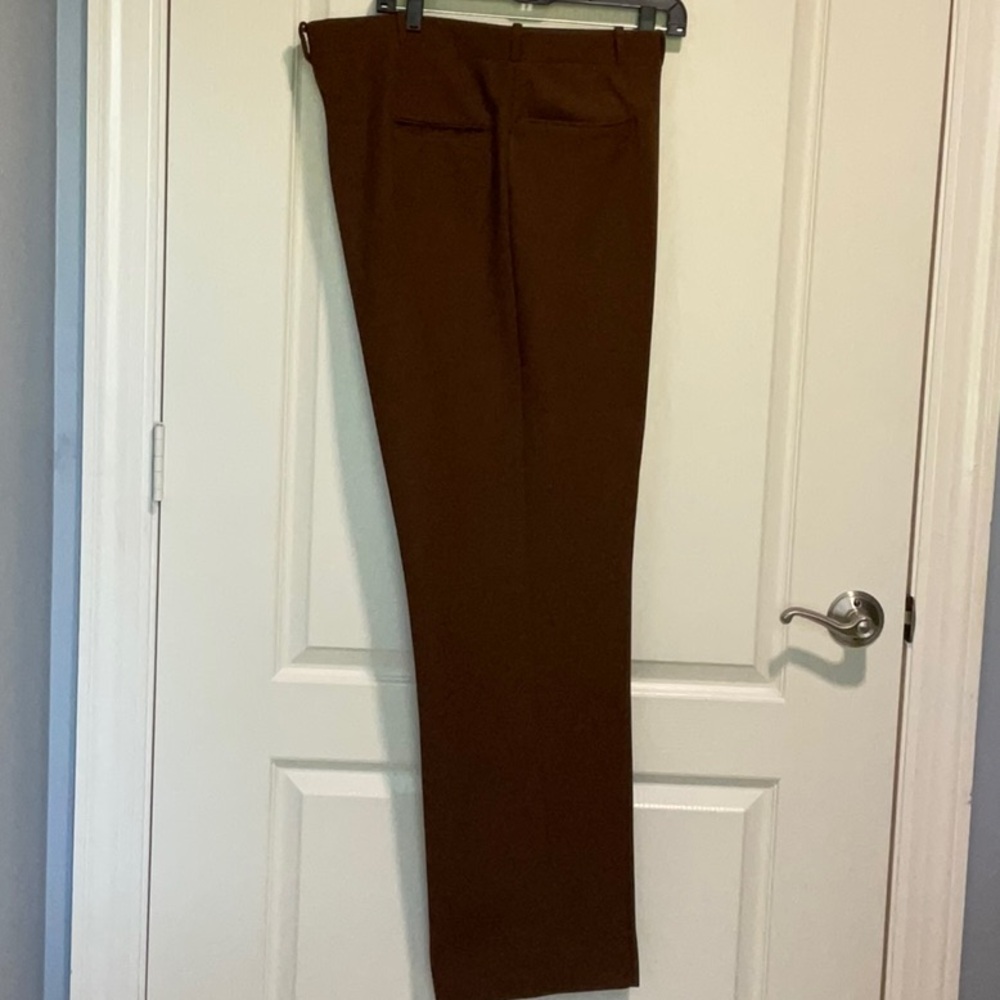 Men's Vintage 1970s Brown Leisure Suit Pants